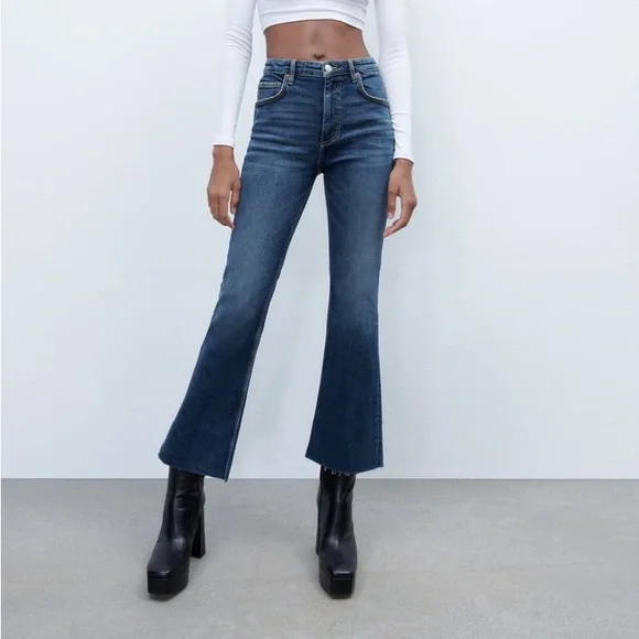 Jean Zara TRF Premium Wash Taille 40 - Bleu Délavé - État Très Propre